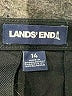 Lands' End Solid Black Skirt Size 14 - photo 3