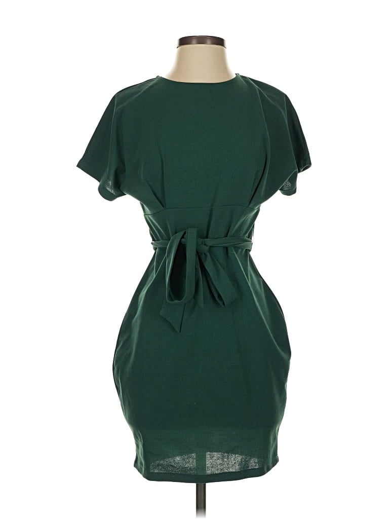 Pre-owned Shein Casual Dress In Green