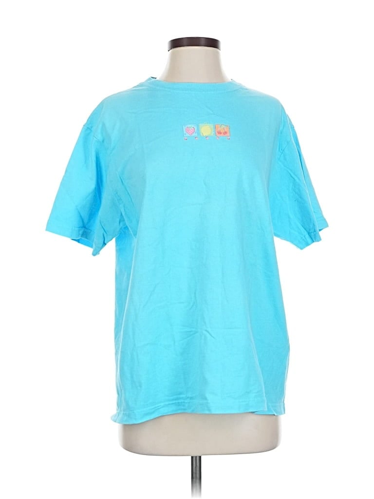 Pre-owned Fresh Produce Short Sleeve T-shirt In Blue