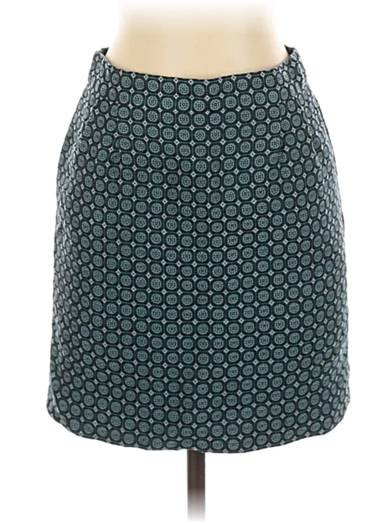 Pre-owned J.crew Collection Silk Skirt In Blue