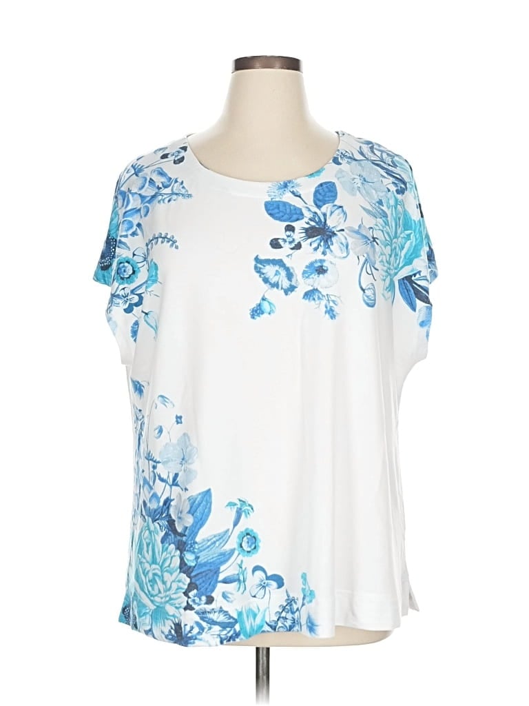 Pre-owned Jane And Delancey Short Sleeve T-shirt In Blue