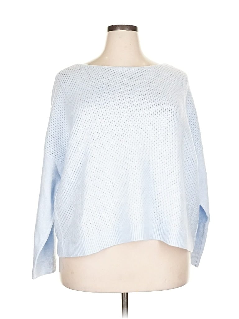 Pre-owned Vince Camuto Pullover Sweater In Blue