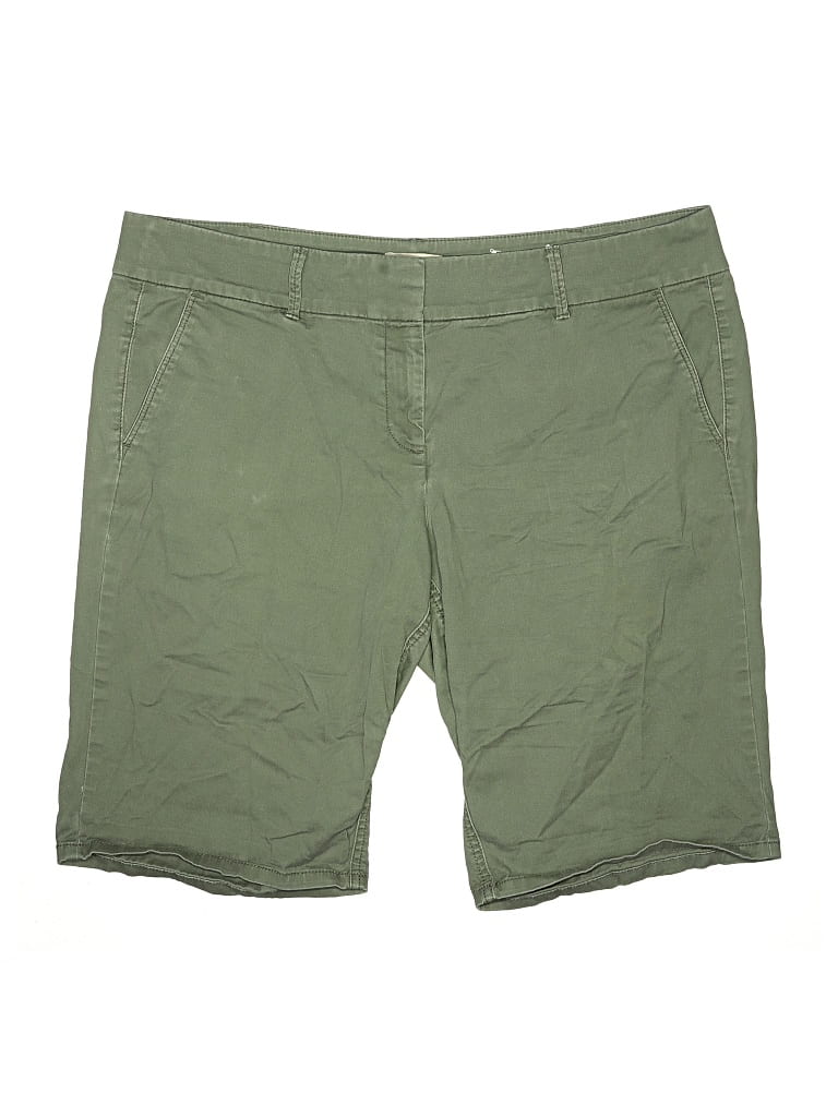 Pre-owned Ann Taylor Loft Outlet Khaki Shorts In Green