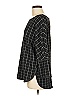 Max Studio Plaid Black 3/4 Sleeve T-Shirt Size M - photo 5