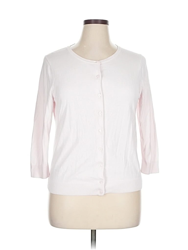 Pre-owned Talbots Outlet Cardigan Sweater In Pink