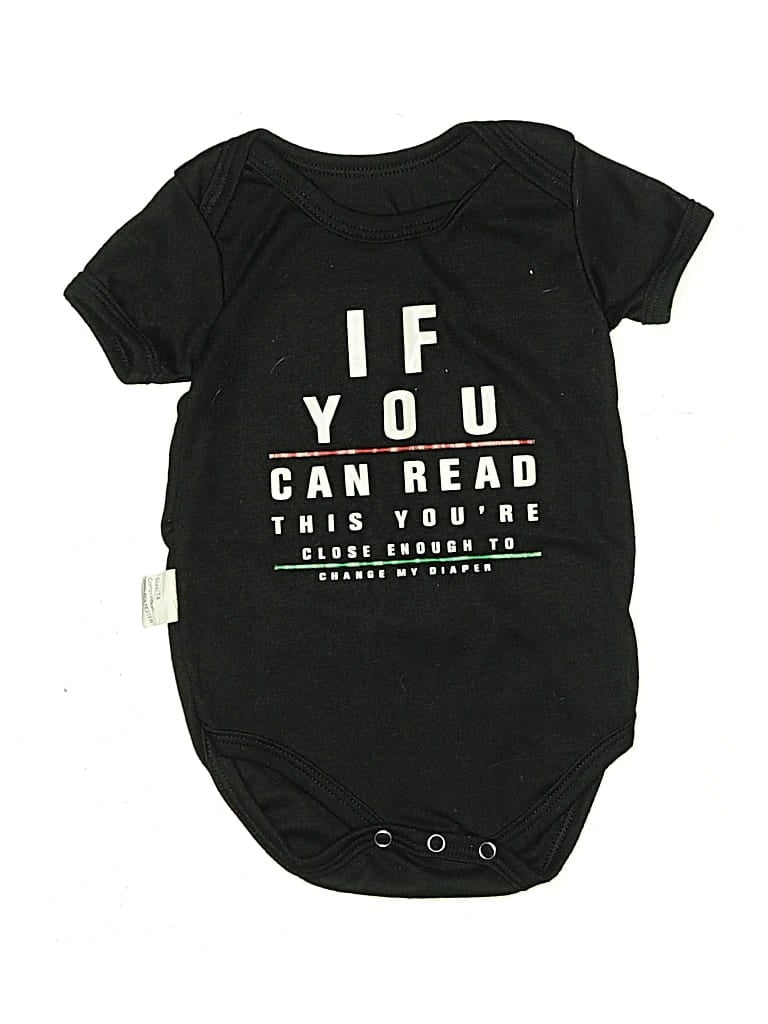 UNBRANDED Pre-owned Kids' Short Sleeve Onesie In Black