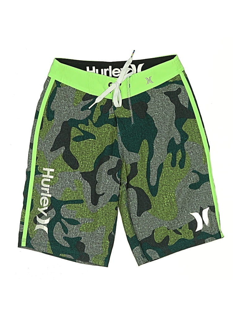 Click to view more detailed imagery on our partner's website Pre-owned Hurley Kids' Board Shorts In Green