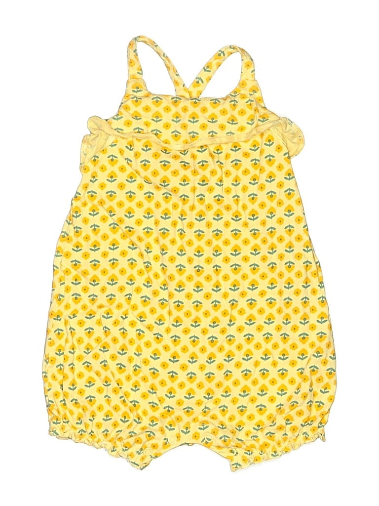 Pre-owned Just One You Made By Carter's Kids' Short Sleeve Outfit In Yellow