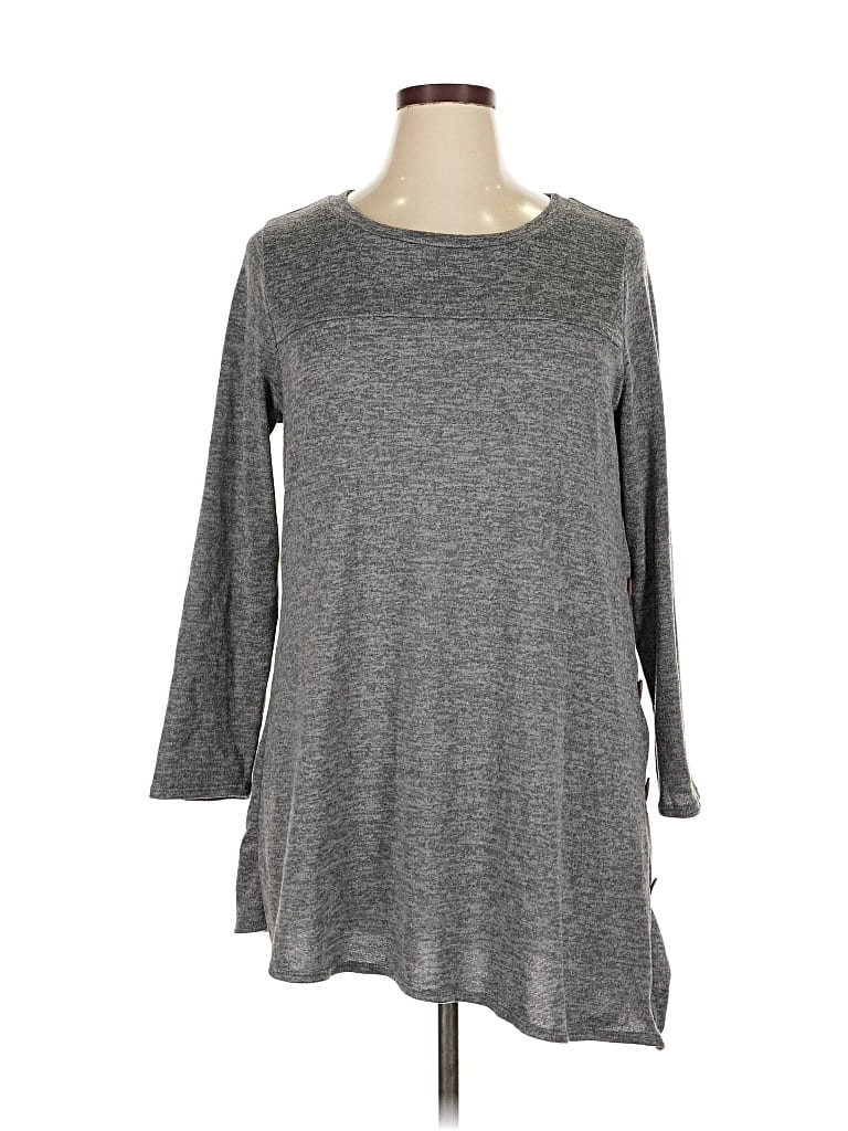 Pre-owned Assorted Brands Pullover Sweater In Gray