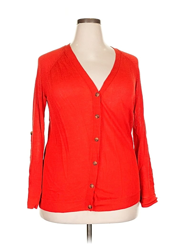 KENNETH COLE NEW YORK Pre-owned Cardigan Sweater In Red