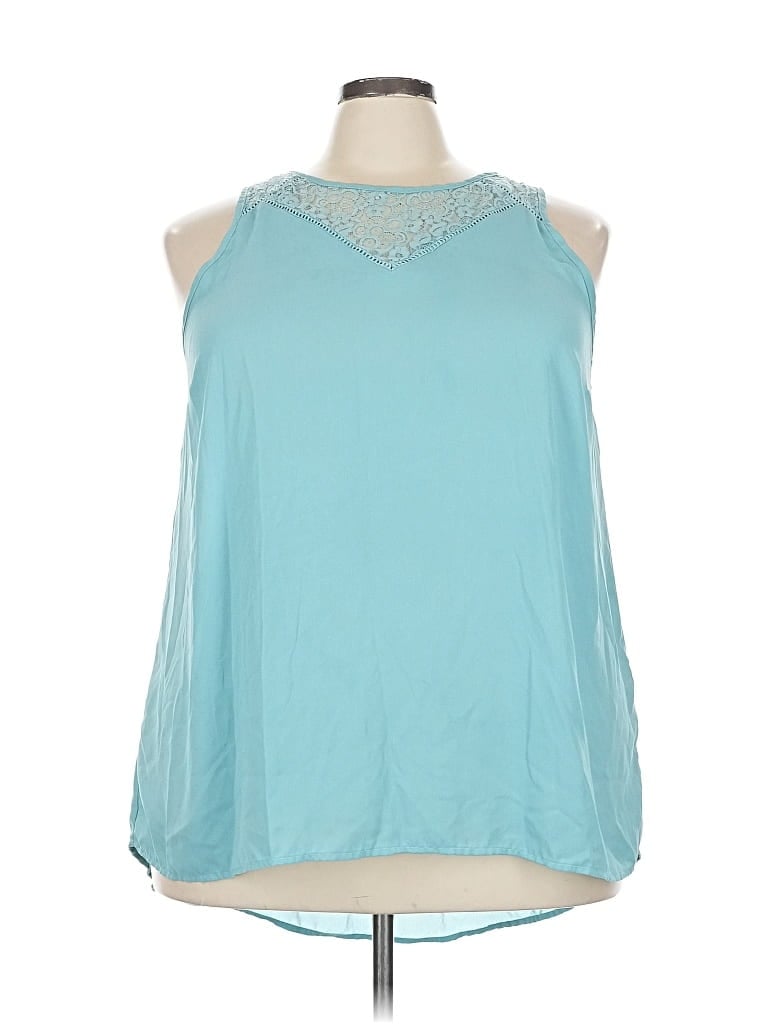 Pre-owned Torrid Sleeveless Blouse In Blue