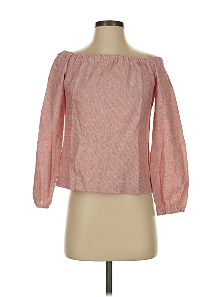 Pre-owned Assorted Brands 3/4 Sleeve Blouse In Pink
