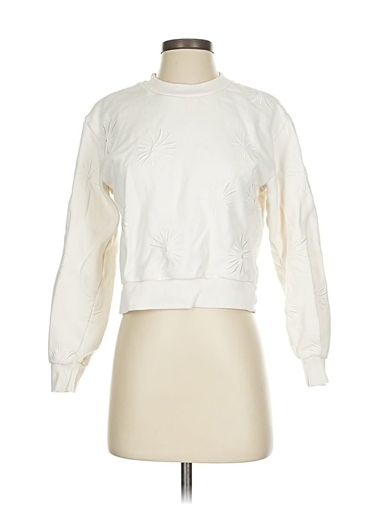 Pre-owned Z Supply Sweatshirt In White