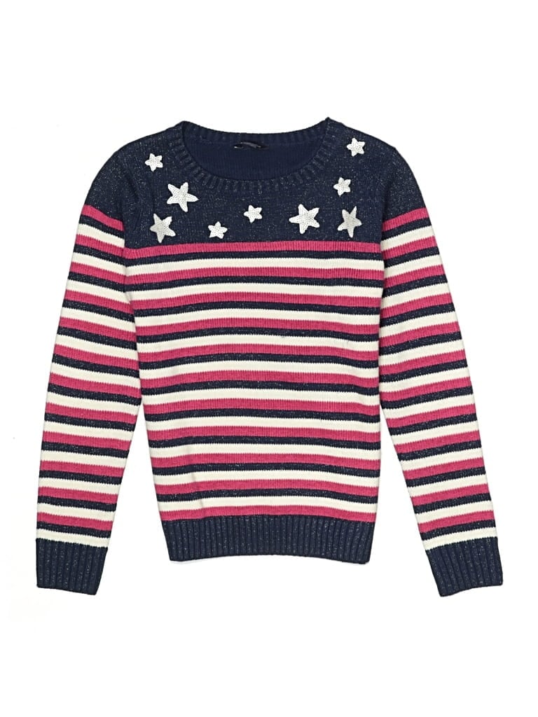 Click to view more detailed imagery on our partner's website Pre-owned Tommy Hilfiger Kids' Pullover Sweater In Blue