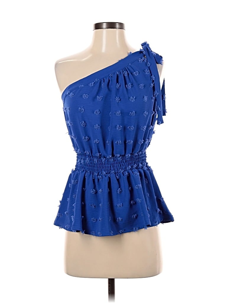 Pre-owned Prettygarden Sleeveless Blouse In Blue