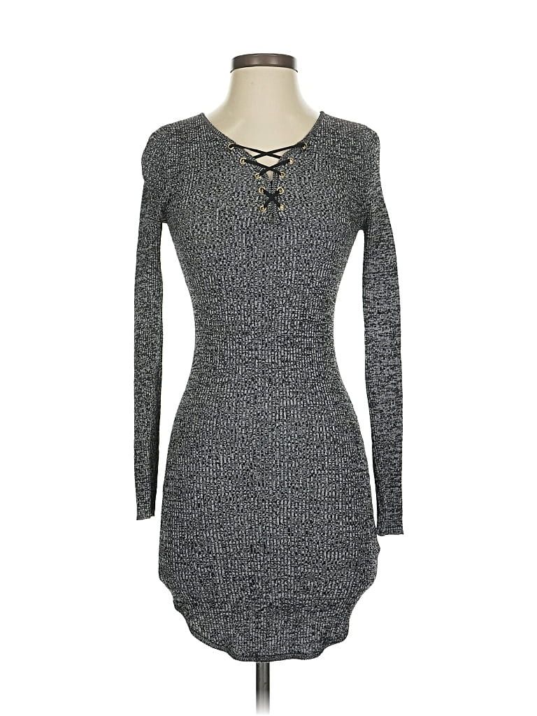 DEREK HEART Pre-owned Casual Dress In Gray