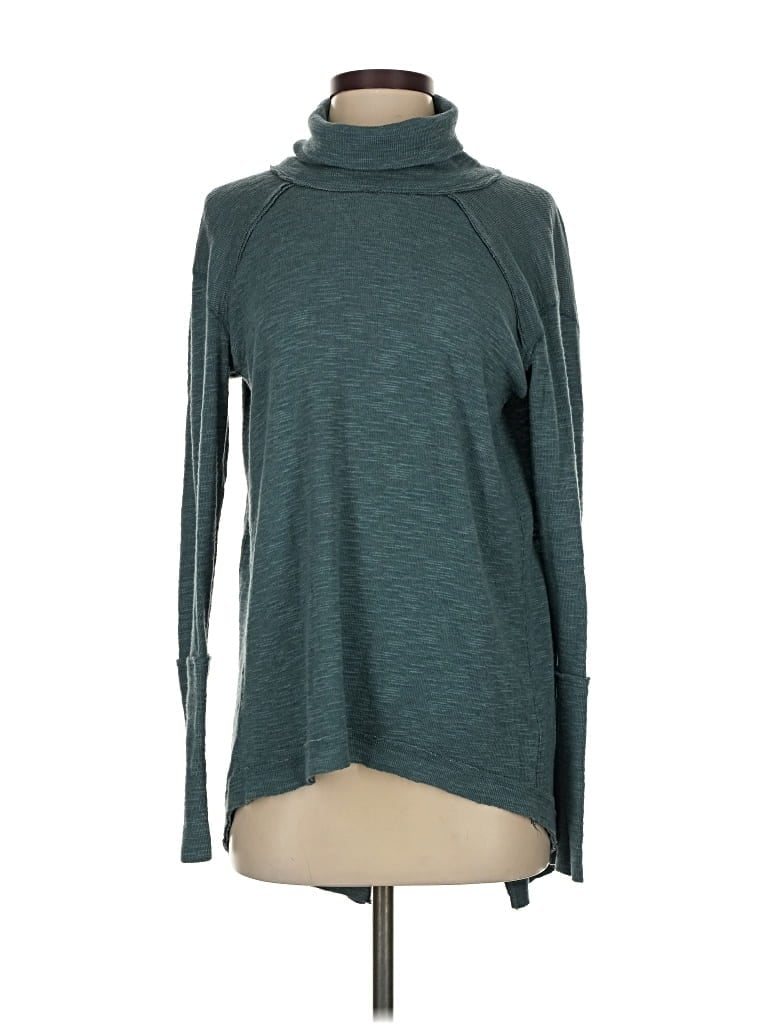 WE THE FREE Pre-owned Long Sleeve Turtleneck In Blue