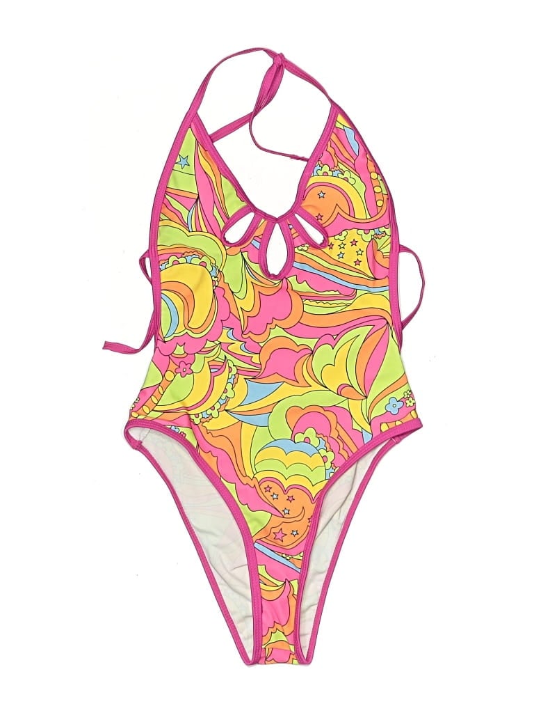 Pre-owned Unbranded One Piece Swimsuit In Pink
