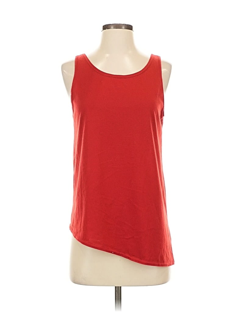 Pre-owned Unbranded Tank Top Red One Shoulder Neckline Tops
