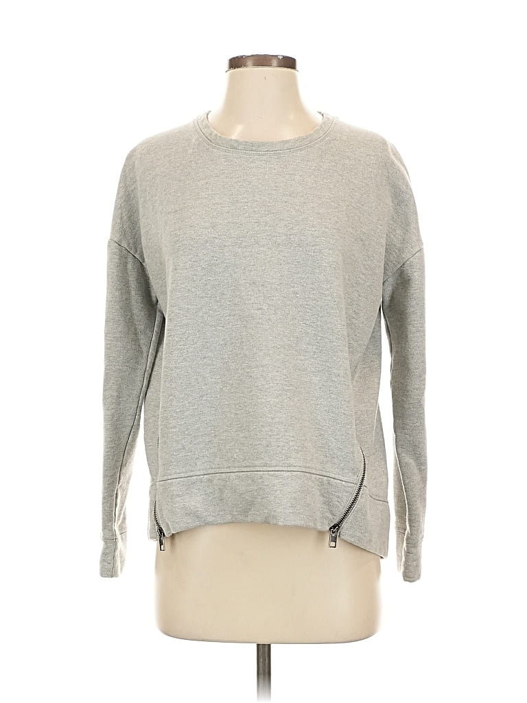 Pre-owned Athleta Pullover Sweater In Gray