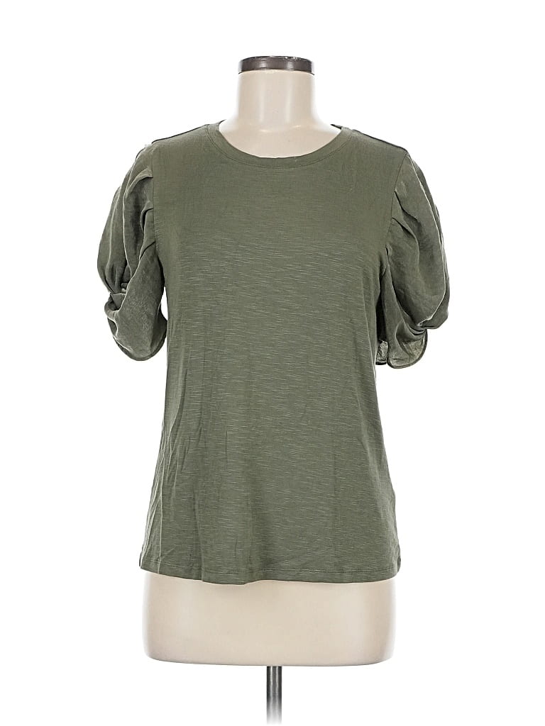 Pre-owned Laundry By Shelli Segal Short Sleeve T-shirt In Green