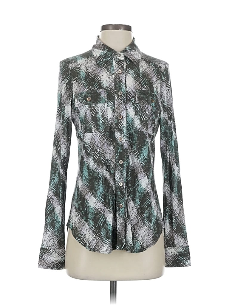 Pre-owned Worth New York Long Sleeve Blouse In Blue