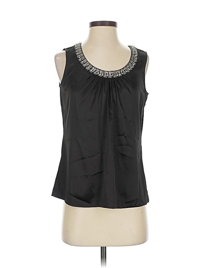 Pre-owned Chico's Sleeveless Blouse In Black