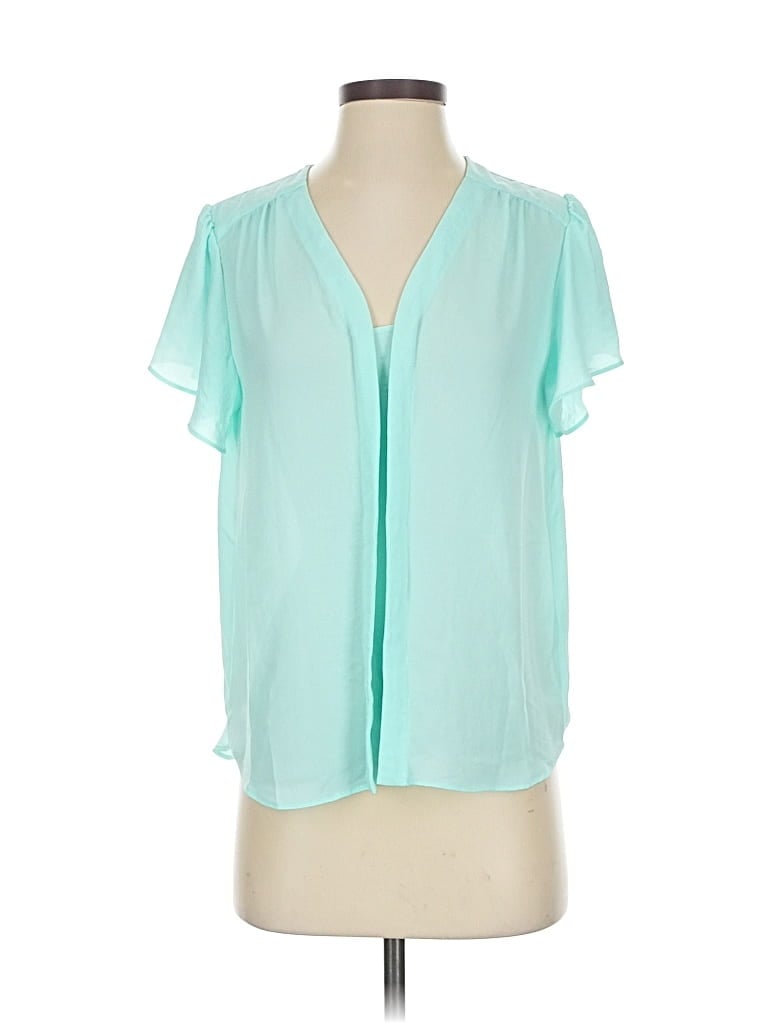 Pre-owned Vince Camuto Short Sleeve T-shirt In Blue