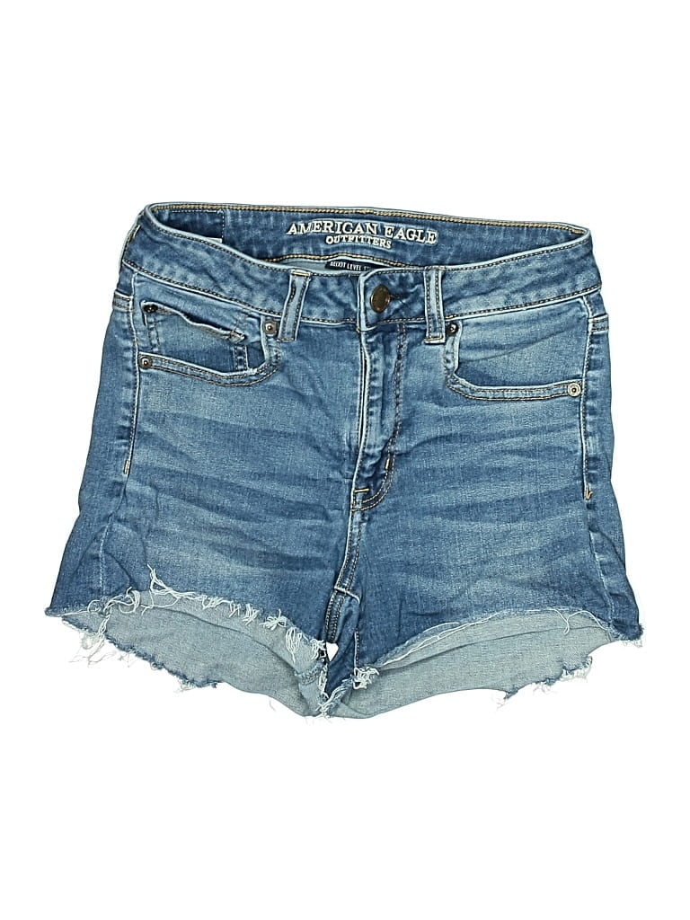 Pre-owned Assorted Brands Denim Shorts In Blue