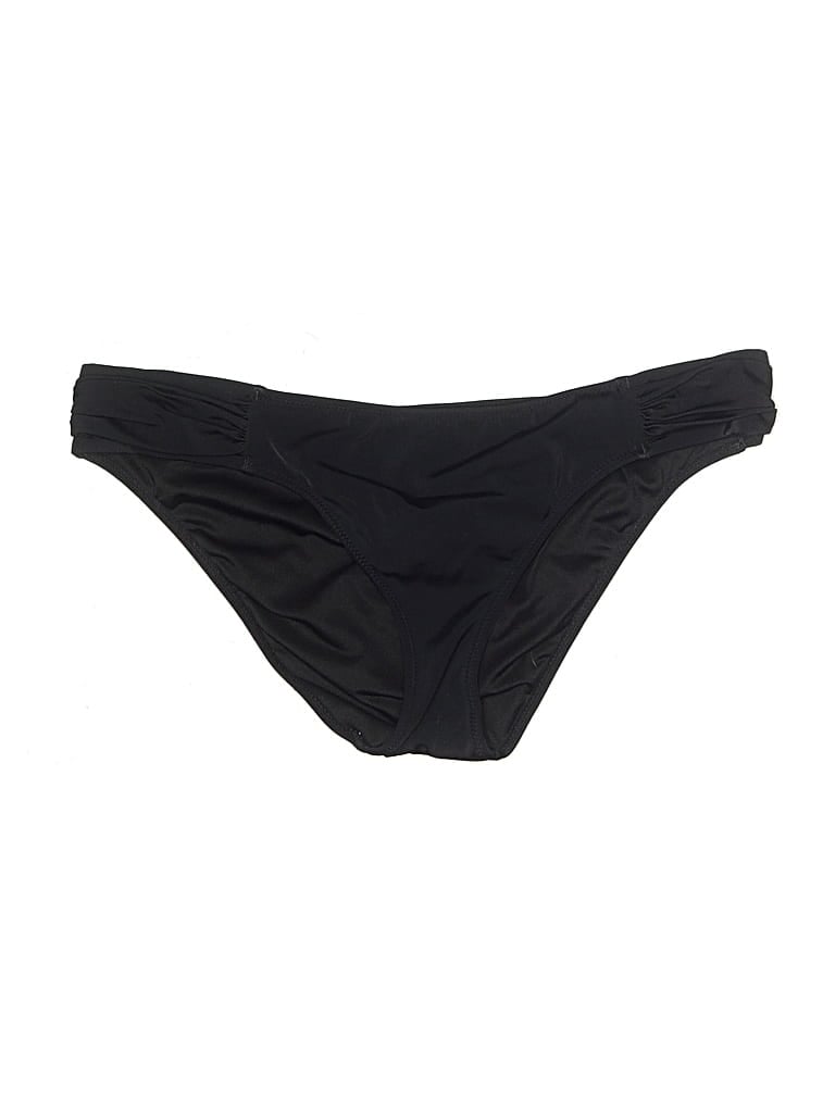 Pre-owned Victoria's Secret Swimsuit Bottoms In Black