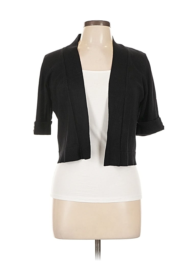 Pre-owned 89th & Madison Cardigan Sweater In Black