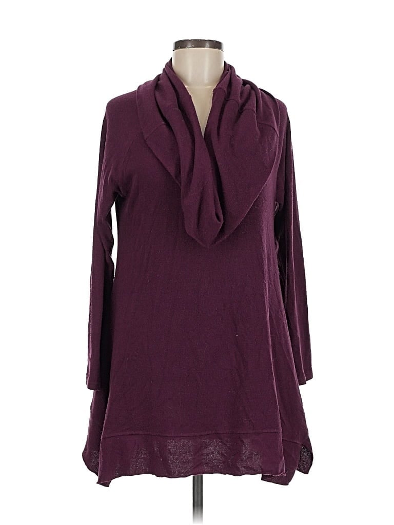 Pre-owned Soft Surroundings Pullover Sweater In Burgundy