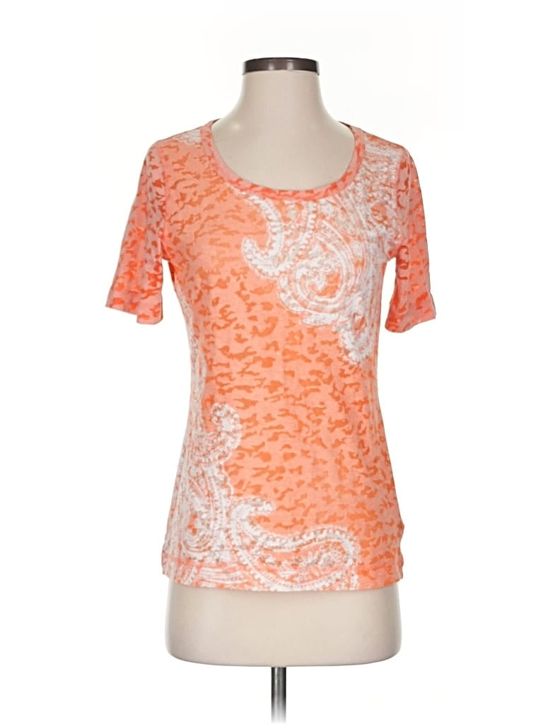 Pre-owned Jones New York Sport Short Sleeve T-shirt In Orange