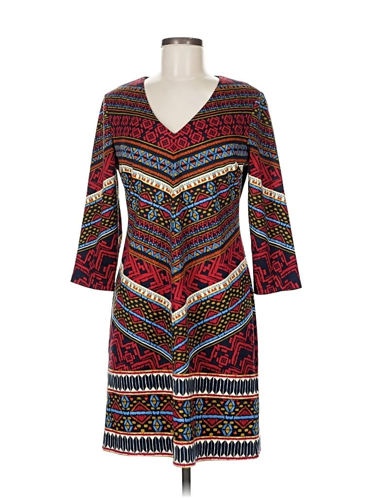 Pre-owned Wisp Casual Dress In Burgundy