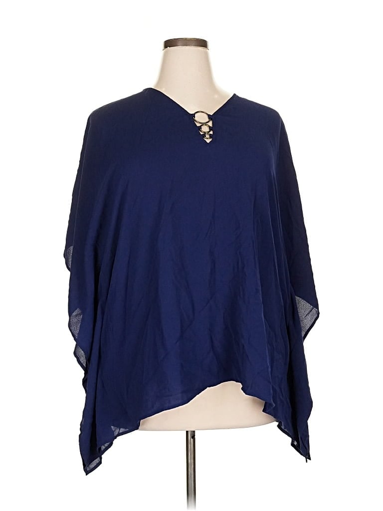 Pre-owned Michael Michael Kors 3/4 Sleeve Blouse In Blue