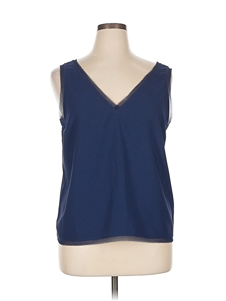 Pre-owned Chelsea28 Sleeveless Blouse In Blue