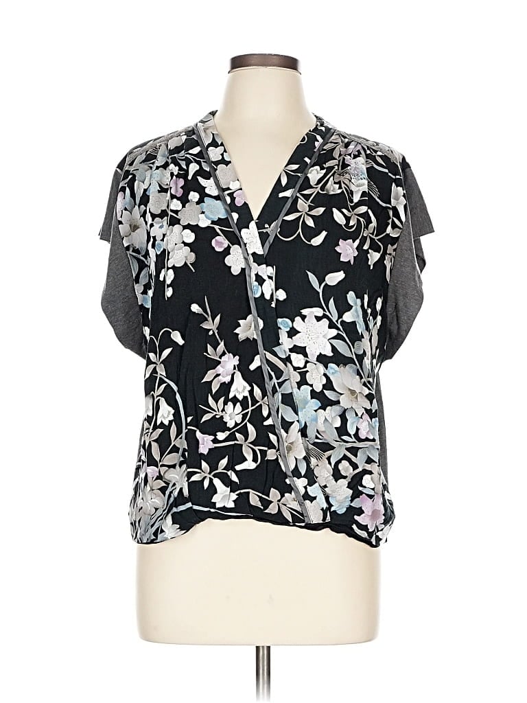 Pre-owned Tiny Short Sleeve Blouse In Black
