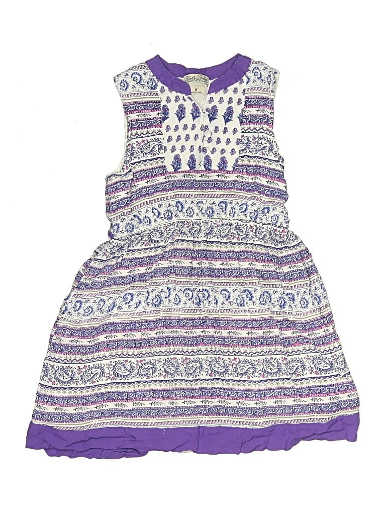 Click to view more detailed imagery on our partner's website Pre-owned Lucky Brand Kids' Dress In Purple