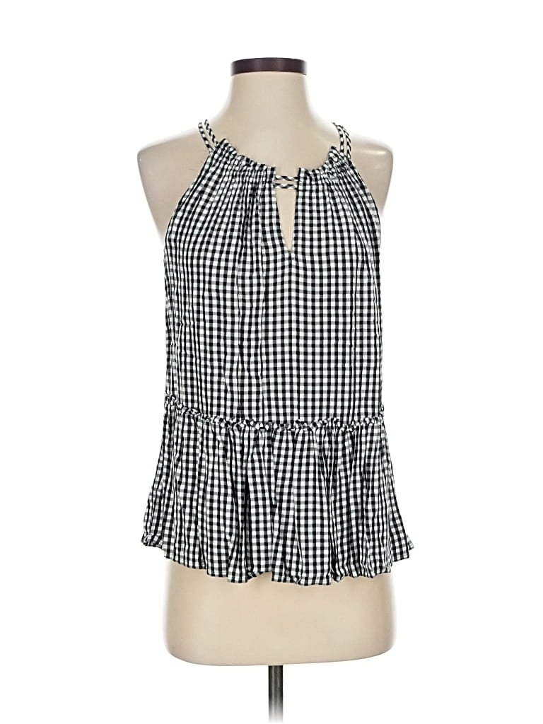 Pre-owned Ann Taylor Loft Sleeveless Blouse In Gray