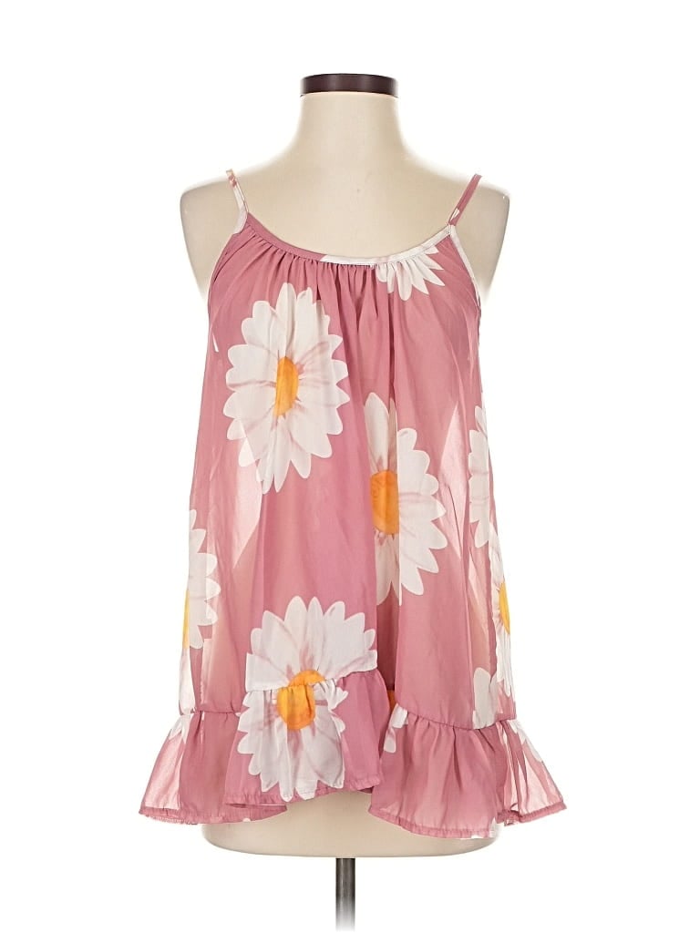 Pre-owned Unbranded Sleeveless Blouse In Pink