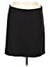 Studio M Solid Black Casual Skirt Size L - photo 1