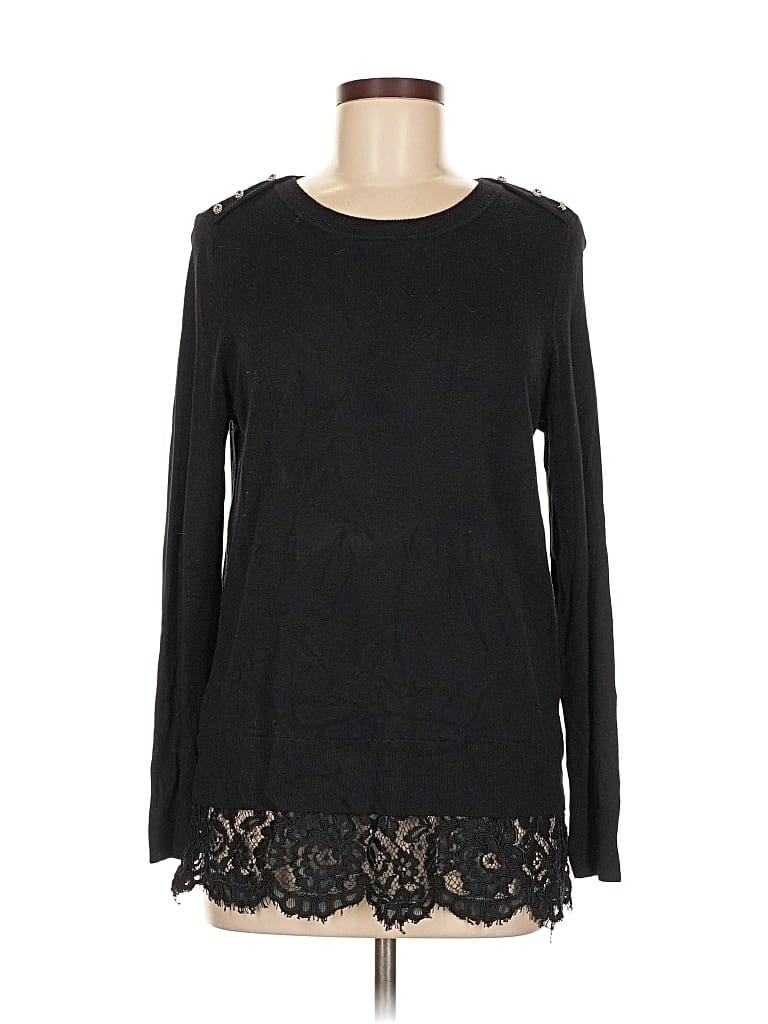 Pre-owned Karl Lagerfeld Pullover Sweater In Black