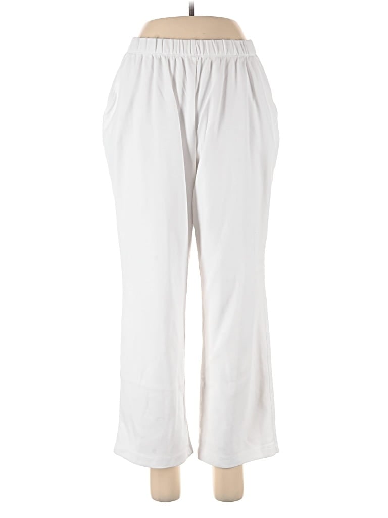 Pre-owned Lands' End Casual Pants In White