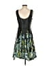 Maurices 100% Polyester Tropical Green Cocktail Dress Size 5 - 6 - photo 2