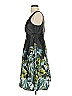 Maurices 100% Polyester Tropical Green Cocktail Dress Size 5 - 6 - photo 5