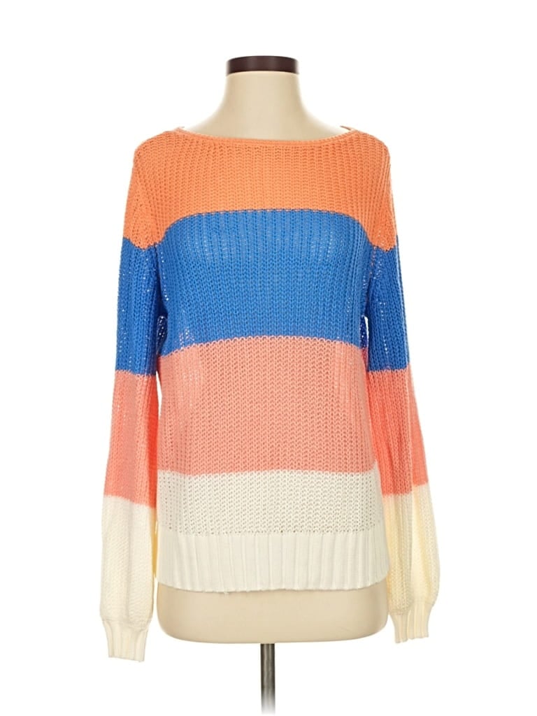 Pre-owned Candace Cameron Bure Pullover Sweater In Orange