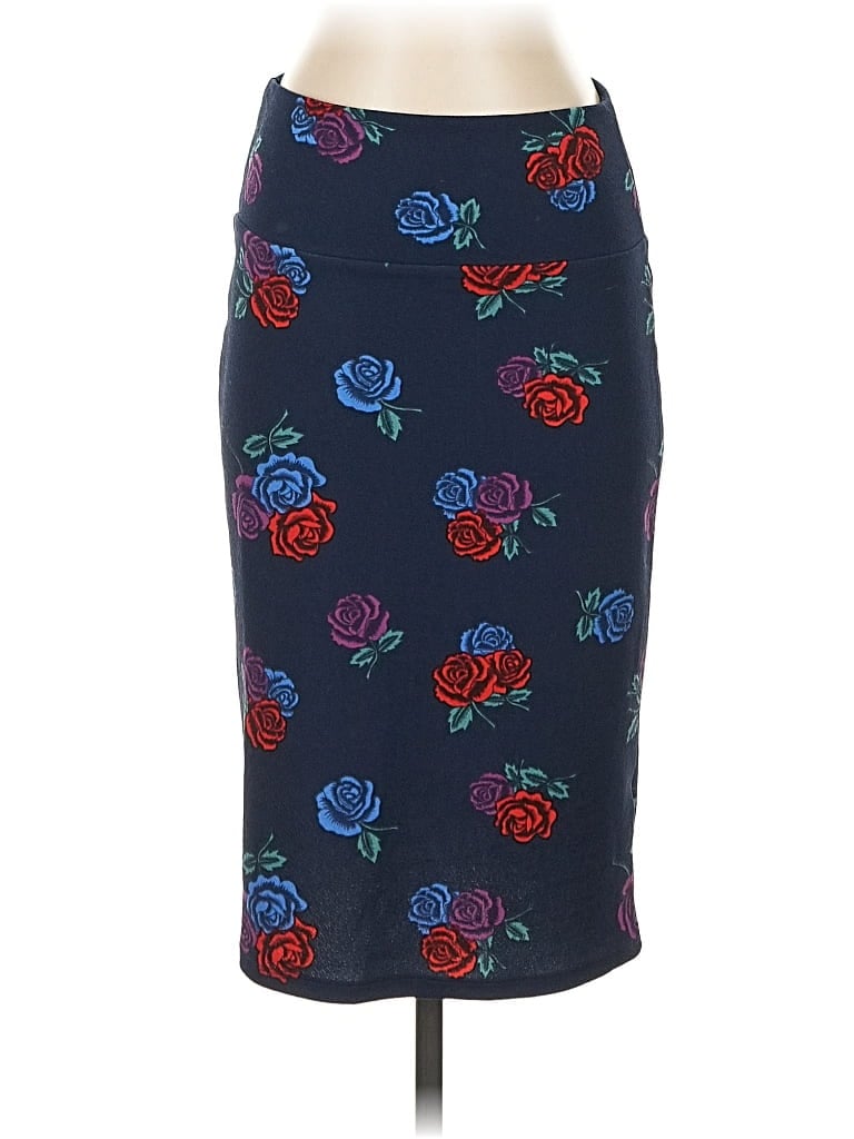 Pre-owned Lularoe Formal Skirt In Blue