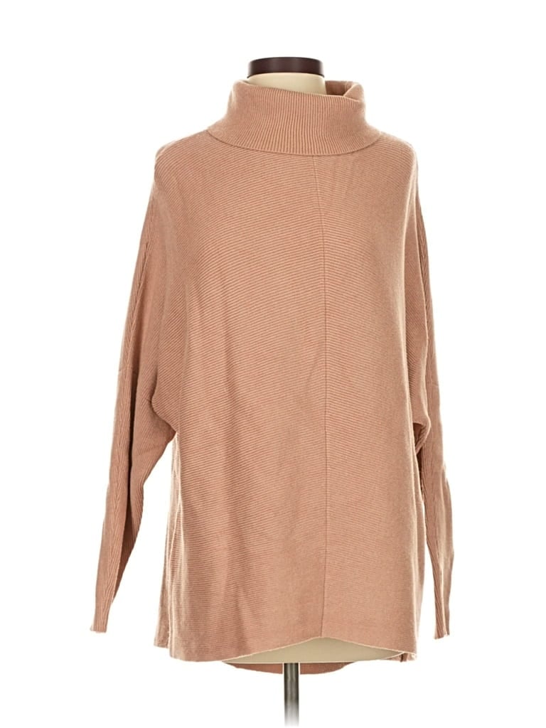 Pre-owned Unbranded Turtleneck Sweater In Brown