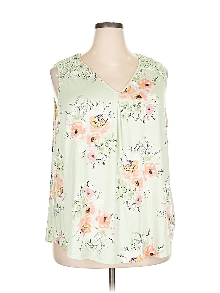 Pre-owned Daniel Rainn Sleeveless T-shirt In Green