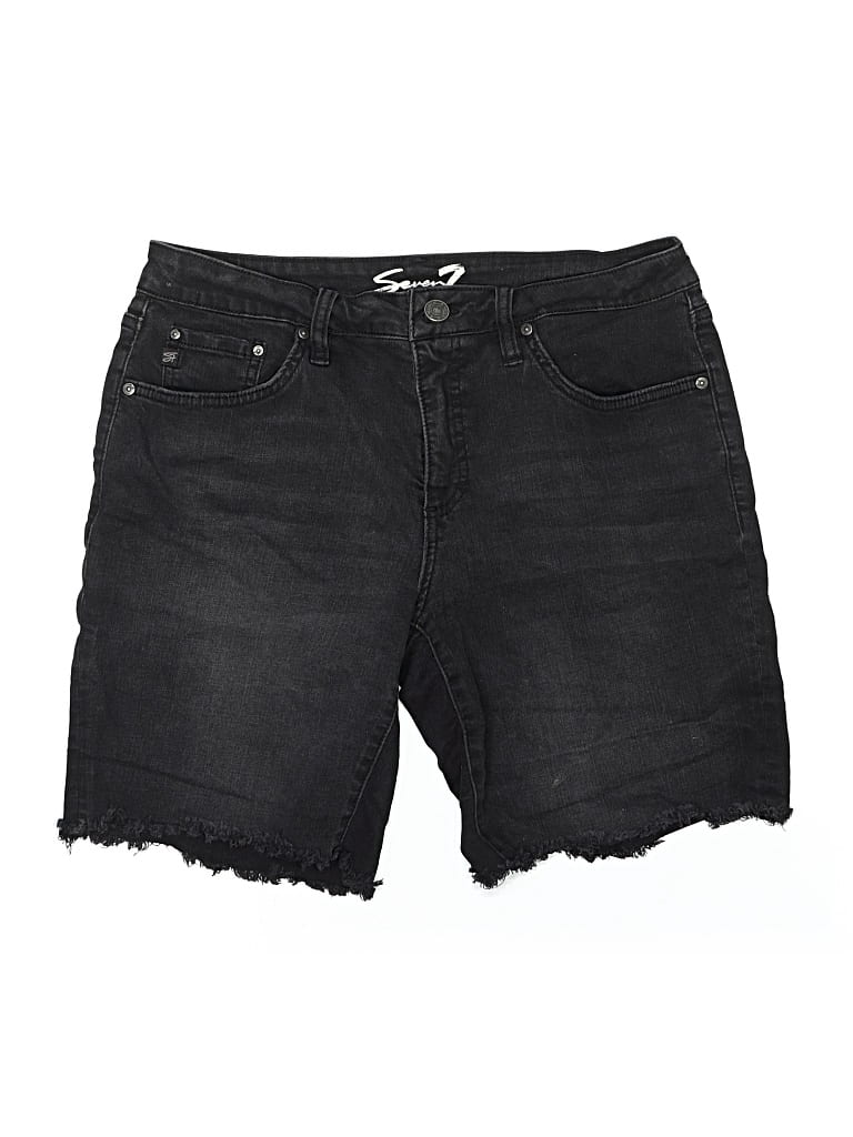 Pre-owned Seven7 Denim Shorts In Black